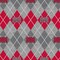 Licensed NCAA Ohio State Gray Argyle Fleece OHS-1148 Fabric by the Yard